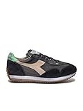 Diadora Heritage Men's Shoes Equipe H Dirty Vapor Blue Sneakers 201.174736 Stone Wash Evo, C5131 Black Grey Pebble, 9.5 UK