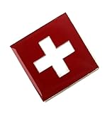 Swiss Switzerland Metal Enamel Country Flag Pin Badge