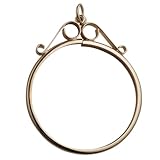 9ct Gold 38x33mm Full Krugerrand coin mount holder with 2 scrolls Pendant