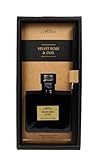 New Velvet Rose Diffuser with Sleek Black Bottle. Perfect for Your Bedroom, Living Room, or Hallway. -180ml. - 483g.- 13X27.5X5cm.