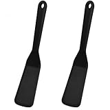 2 Pieces Silicone Spatula, Silicone Spatula Turner, Heat Resistant Flexible Pancake Spatula, for Fish, Eggs, Pancakes, Pizza, Steak, Omelette, Crepes