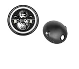 For Street For Tracker Motorcycle Headlight Universal 7.5" Round Head Light 7inch Headlamp motorcycle headlight headlamp(7.5 light housing B)