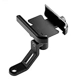 URAGER mobile phone holder For PIAGGIO For Vespa GTS GTV LX LXV 300 150 Ie Sprint Primavera 300 Super PX80-200 PE Lusso Mobile Phone Bracket Stand Holder(Mirror Black)