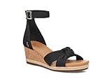 Koolaburra by UGG Women's Attilie Wedge Sandal, Black, 8 UK