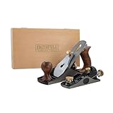 Faithfull No.4 & No. 60 ½ Plane Set in Wooden Storage Box – Precision Machined Cast Iron Hand Planes for Smoothing, Trimming, End Grain Work & General Woodworking
