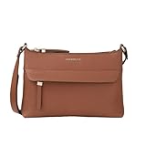 Fiorelli Women's Isla Crossbody Bag, Lightweight & Stylish Shoulder Handbag with Adjustable Straps, Tan Faux Leather