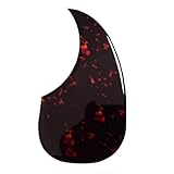 Acoustic Guitar Pickguard for Martin D45 2MM Thick Scratch Plate, Self-Adhesive Scratch Guard, Universal Fit for Gibson, Taylor, Martin, 38-41 Inch Guitars, 9 Vibrant Colors, 3D Design (SN06)