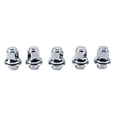 Hoite 5Pcs Alloy Steel Wheel Nuts Set for Jaguar XF XE X-Type F-TYPE S-TYPE XJ X350 X351 X358 XK XKR M12 X 1.5 Silver C2C35294