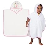 Peppa Pig Baby Towel with Hood, Poncho 100% Cotton Beach Kids Bath Baby Swimming Wrap Kids Changing Robe, Premium Quality, Super Soft Absorbent (Poncho Towel)