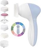 COSLUS Facial Spin Brush Face Cleansing: 7 in 1 Electric Exfoliator Spinning Cleanser Device Waterproof Face Gentle Cleanning, Exfoliating, Scrubbing Skin Care for Women Men Teenage Girls Set