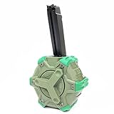 WE 350rd Gas Drum Magazine for WE M4 RIS / M4 CQB / M4A1 / M16A3 / 888 / 888C / RARS / R5C PCC Airsoft GBB