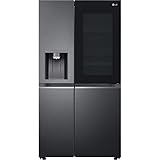 LG 635 Litre Side-By-Side American Fridge Freezer - Matte Black