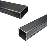 Mild Steel Box Section Square/Rectangular Hollow Section Pipes | 25mm 40mm 50mm x 2.5mm Wall Thickness (25 x 25mm, 100cm)