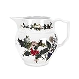 The Holly & Ivy Staffordshire Jug, Ceramic, Multi-Colour