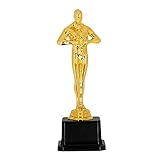 Boland Winner Award Trophy – 21 Centimetre Gold Plastic Party Prize with Black Base – Fun Hollywood Night, VIP Theme Party & Carnival Decoration