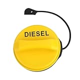 KOOLEVER LR053666 Car Fuel Tank Caps for Range Rover Discovery Evoque Sport 3 4 5 MK1 TDV6 Jaguar XF Diesel Fuel Cap Car Fuel Tank Caps Replacement Fuel Cap Filler Cover(Yellow)