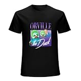 DAPING JIA Men's Orville The Duck Throwback Cotton Shirt Black XL