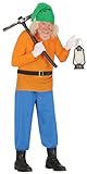 FIESTAS GUIRCA Fairy Tale Dwarf Mens Fancy Dress Costume - Forest Dwarf Fancy Dress Men Size S 36-38