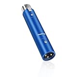 XMSJSIY Microphone Pream Mic Booster Preamplifier Ultra-Clean Gain for Dynamic Active Inline Microphone Up to +28dB Gain Professional XLR Amplifier for Broadcast Studio Recording