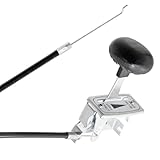 Spares2go Throttle Cable Lever Control for Howard Gem Rotavator Garden Tiller (72", 183cm)