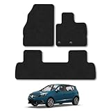 Renault Scenic (2009-2016) Car Mats Accessories Tailored Fit Carpet Floor Mats Non Slip Black Trim Full Coverage Compatible Accessory Front Rear Set Anti Slip Granulated Backing Hand-Finished Clips