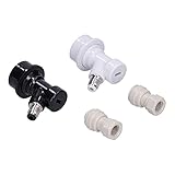 Yctze Ball Lock Connector, 5/16in 3/8in 1/4in Ball Lock Adapter Keg Ball Lock Beer Keg Coupler Quick Disconnect for Cornelius Corny Keg