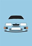 Retro Motor Company Ford Sierra RS Cosworth Greeting Card