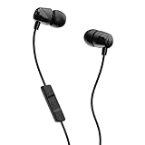 Skullcandy Jib Wired Earbuds with 3.5mm AUX Plug, Noise Isolating Fit, In-Line Microphone, Call and Track Control, Convenient for Travel - Black