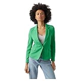 Vero Moda Women's Vmjulia Ls Blazer Dnm Noos, Bright Green, 12 UK