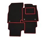 TAILORED TO FIT VAUXHALL CORSA D SXi (2007-2014) - FULL SET OF TAILORED LUXURY INTERIOR FLOOR CAR CARPET MATS - BLACK MAT + RED EDGING