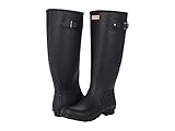 Hunter Original Tall Wide Boot, Black, 5 UK