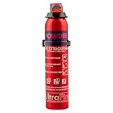 UltraFire UFXALPHA 600g Powder Fire Extinguisher for Cars, Caravans, Boats & Travel | 5 Year Warranty and Fully Kitemarked | Ready to Use Multi-Purpose Dry Powder Aerosol Fire Extinguisher