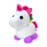 Adopt Me! Neon Unicorn Light-Up Plush - Soft and Cuddly - Three Light-Up Modes - Directly from the #1 Game, Toys for Kids - Ages 6+