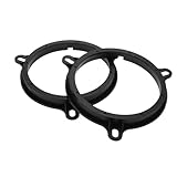 INFINAUTO Speaker Spacer Ring Tweeter Speaker Spacer Adapter Front for 6.5" for NISSAN NV200 2009-ONWARDS ABS Black Waterproof