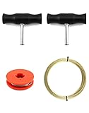 QWORK® Car windshield removal tool,universal windshield tool kit with 2 rolls of window glass cutting line with handle