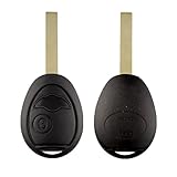 Happyit Plastic Car Key Shell Remote Control Replacement Case for bmw Mini Cooper S R50 R53 2 Buttons with Uncut Blade Blank