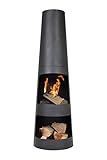 La Hacienda - Circo - Steel Chiminea - Patio Heater - Log Burner - Easy to Assemble - Black,