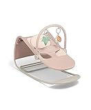 Mamas & Papas Tempo 3-in-1 Rocker/Bouncer, Lightweight, 3-Point Harness and Easily Removable Magnetic Toy Bar, Blush