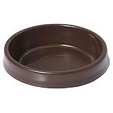 8 X CASTOR CUPS LARGE BROWN FLOOR PROTECTOR GLIDES by Selhard