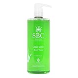 SBC Skincare Aloe Vera Body Wash 1000ml, Soothing, Cooling After Sun Shower Gel, Family Friendly Hydrating Aloe Vera Shower Gel