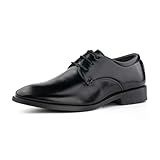 Hitmars Oxford Shoes for Men Derby Shoes Formal Dress Shoes Mens Lace Up Business Shoes Leather Classic Patent Brogues Shoes Black Size 10