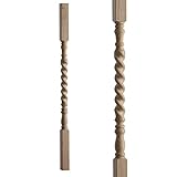 41mm Rope Twist Oak Stair Spindle (8)