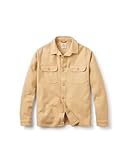 Passenger Men's Island Twill Shirt (UK, Alpha, S, Regular, Regular, Stone)