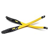 HKUCO Yellow Rubber Replacement Transparent Black Frame Legs For Oakley Crosslink Sweep/Switch Glasses frame