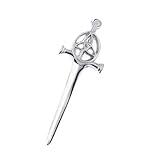 The Scotland Kilt Company Men's Steel Scottish Celtic Kilt Pin Knotwork Design for Kilts - Durable, Rust Proof, Secure Clutch, Elegant Decorative Pin