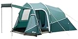 Portal 2-3 Man Tent Luxury 3000mm Waterproof with Porch Awning 3 Person Camping Tent with Sewn-in Groundsheet 2 Man with Bedroom Lightweight Tunnel for Festival Outdoor Hiking