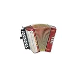 Hohner Erica GC Diatonic Accordion, 42 notes, With a Shoulder Strap, G-C