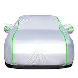 Car Cover Waterproof for ?errari 612 ?caglietti Accessories Oxford Cloth Outdoor Covers for All Weather Dustproof UV Scratch-proof Snow-proof Frost-proof,with Side Door Zipper,Silver