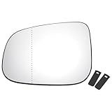 INFINAUTO Car Rearview Left Side Mirror Glass Replacement W/Backing Plate Aspherical Heated White Glass for Volvo C30 C70 S40 S60 V50 2010-2013 for Volvo S80 2006-2016 for Volvo V40 V60 V70