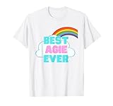 Agie - Best Agie Ever - Rainbow Cute Girl Agie T-Shirt